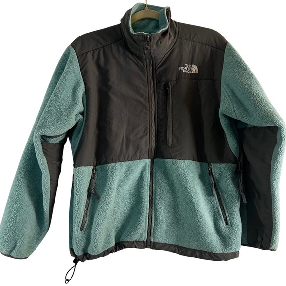The North Face Women’s Denali Polartec Fleece Jacket Gray Teal Medium - Picture 1 of 14